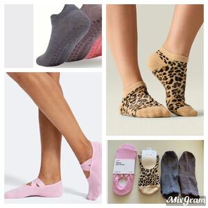 bundle (4) Pairs - Grip socks MoveActive BetterMe pink Pilates NEW $60 Better Me